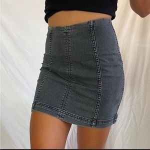 Free People Denim Mini Skirt size 0